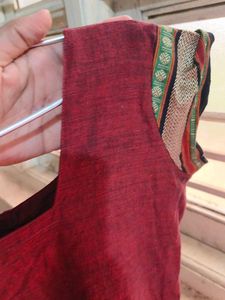 Maroon Kurti with Dupatta And Pant