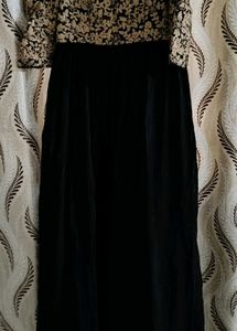 Elegant Black &amp; Gold Gown