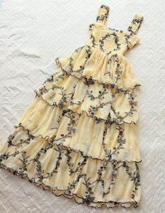 Ganni Floral Tiered Maxi Dress