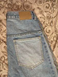Wide Leg Jeans with Side Detail