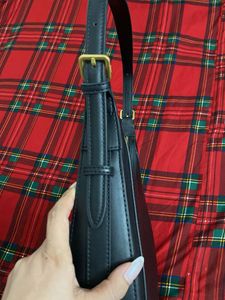 Mango Black baguette shoulder bag