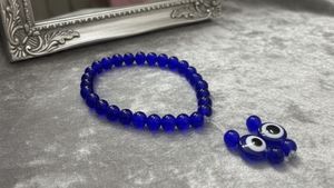 Blue Beaded Bracelet