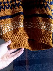 New Hand 👍 Made Wool Sweater ❤️ With Love