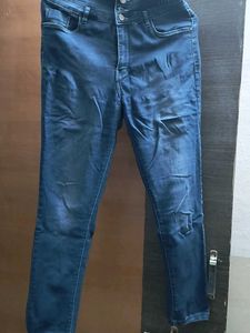 Dark Blue Denim Jeans
