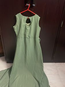 Green Long Anarkali Kurti