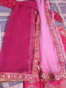 Stunning Pink Embroidered Lehenga Choli