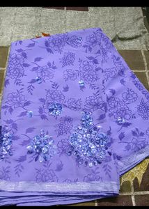 New Saree With Blouse Piece Attached