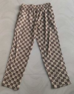 Brown Checkered Pajama Set