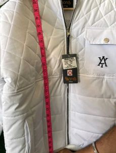 White Quilted Puffer Jacket