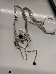 Y2k Spider Detailed Necklace
