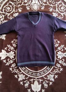 dark blue V-Neck Pullover Sweater (S-size)