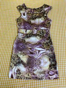 Stretchy Abstract Print Dress Just 34 Waist 30