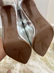 Silver Pointed Luxury Heels