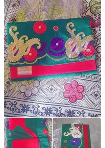 Orange Patterned Fabric - New