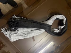 Two-Tone Fringe Scarf