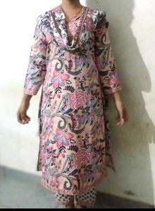 Peach Formal  Kurta Set