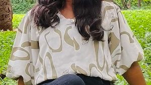 Printed Women's crop top