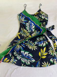 Zara Floral Print Wrap Dress Bust 34-36