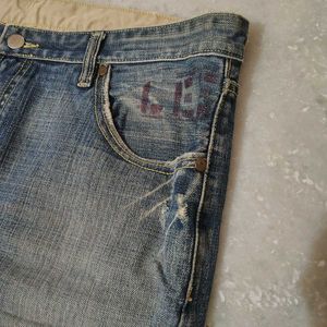 Ripped/Distressed Denim Blue Jeans