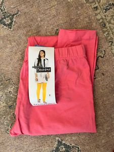 Pink Cotton Leggings