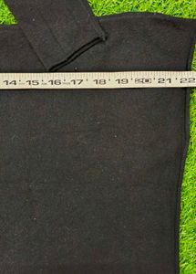 Elegant Black Woollen Top