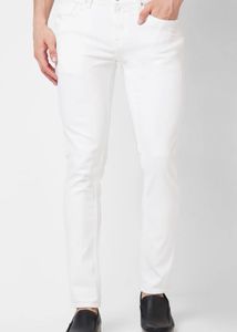 Stylish White Slim Fit Jeans