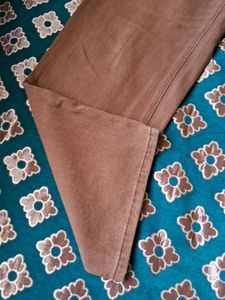 Brown Straight Pants