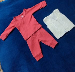 Unisex Thermal Wear With Sleevless Sweater