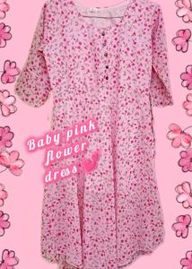 Baby Pink Printed 🌷Dress