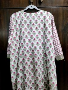 Floral Print Kurtz In Cotton