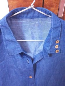 Sleeveless Denim Shirt