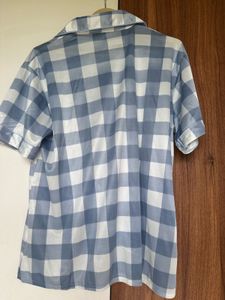 Blue Checkered Pajama Set