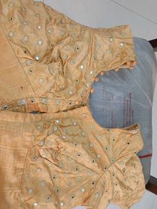 Georgette Saree With Blouse Combo