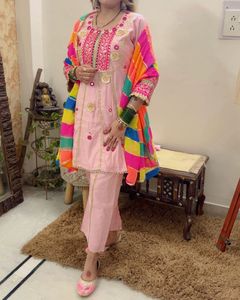 Pink Embroidered Salwar Kameez