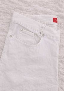 White Denim Straight Leg Jeans