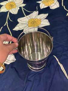 Cute Small Steel Bucket Or Serving Bucke