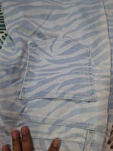 REU Zebra Print Jeans
