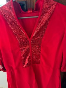 Elegant Red Ethnic Gown