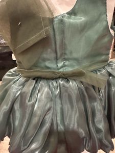 Elegant Green Flower Girl Dress