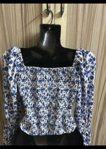 Floral Print Crop Top