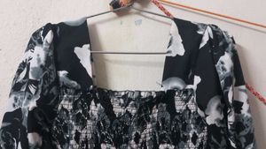 Floral Print Long Sleeve Dress