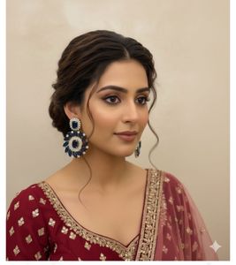 Elegant Blue Stone Earrings new with tag