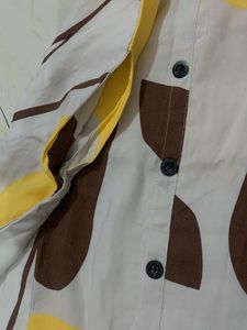 Patterned cord set  new dress soft reyon material