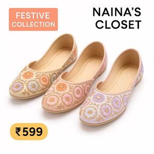Beautiful Juttis In Grey, White And Black Colour