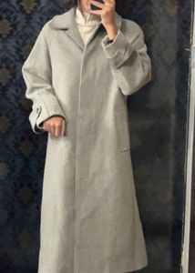 Elegant Grey Trench Coat