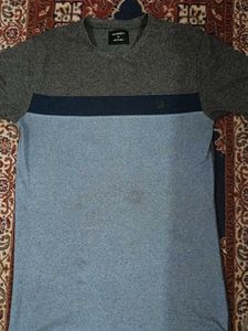 Men&#39;s Short Sleeve Color Block Tee