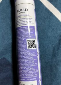YARDLEY LONDON LAVENDER Refreshing Body Spray