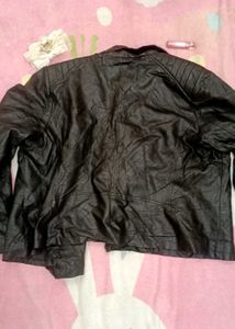 Black Faux Leather Moto Jacket