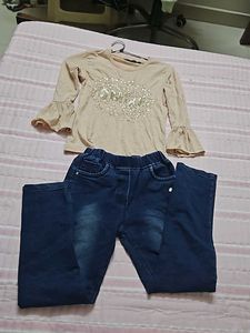 Beautiful Top &amp; Jeans For Lil Doll