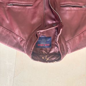Burgundy Leather Jacket